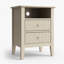 Ensemble de 2 tables de chevet cannelées à 2 tiroirs de 18 po, tables de chevet de chambre à coucher beige moderne, tables de bout avec canapé et rangement-129366147-129366148