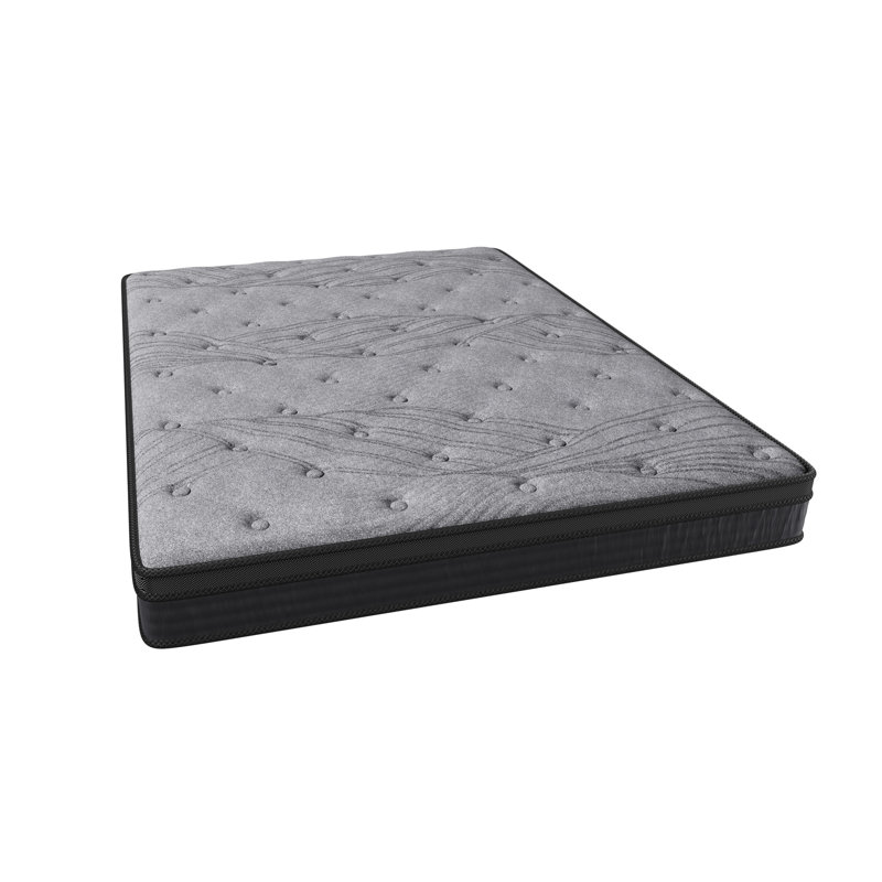 Matelas ferme de 12 pouces, mousse grise, 560 ressorts ensachés pour isoler les mouvements et déballage rapide