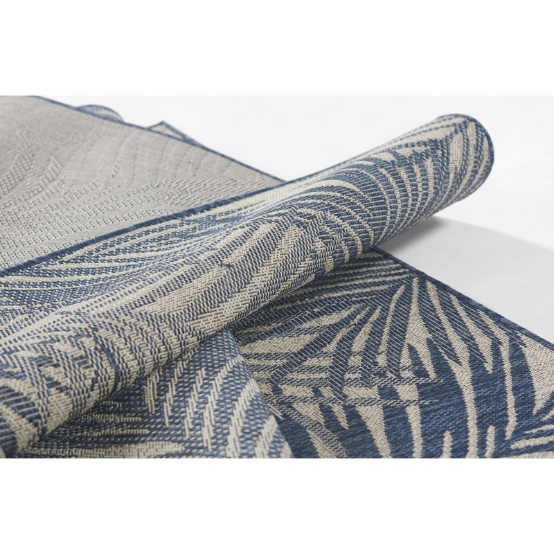 Abordale Floral Indoor / Outdoor Rug, Rectangle 9' x 12'