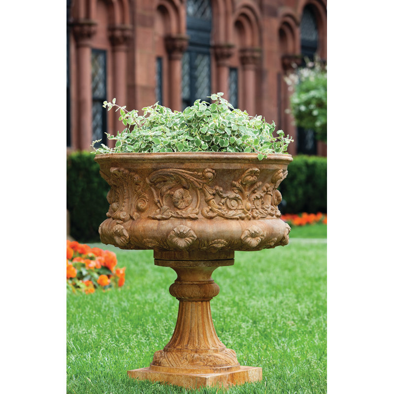Smithsonian Handmade Planter, Aged Limestone