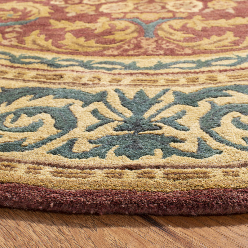 Loren Hand Tufted Wool Oriental Rug, Round 6'