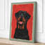 Red Mouth Dog Modern - Wrapped Canvas-941291105-941291109
