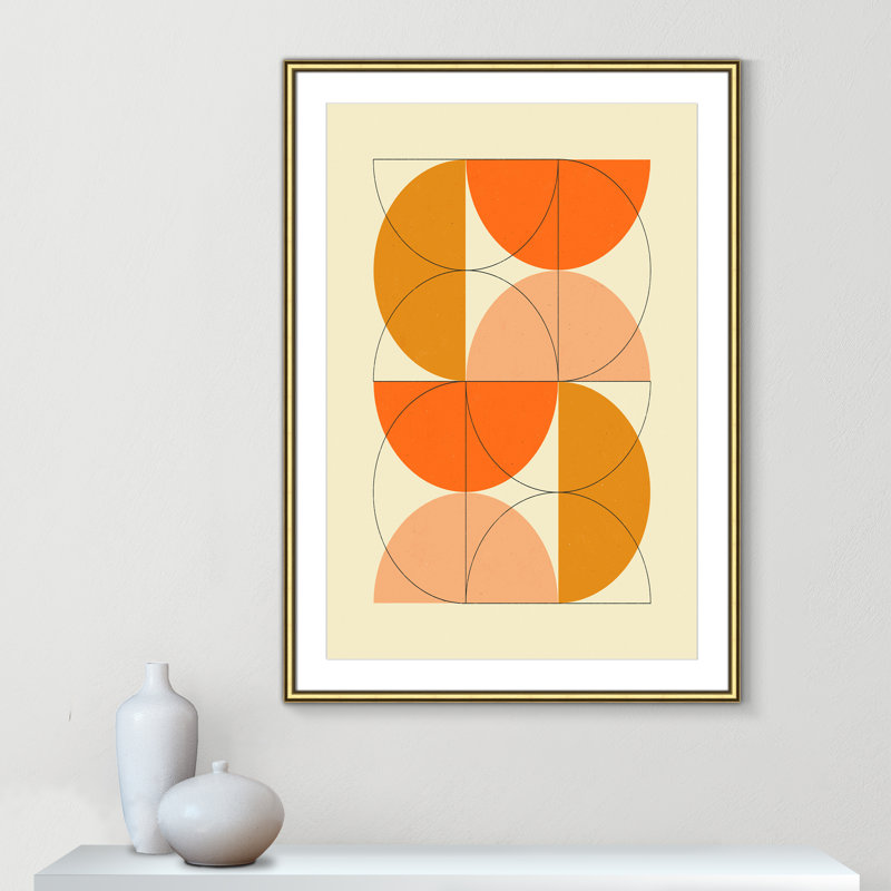 «Imaginaire 2» par Blue, L 30,75 po x H 42,75 po, Imprimé mat, Or classique