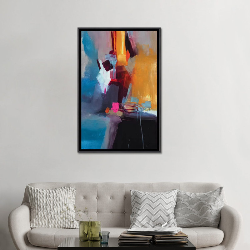 Estampe numérique sur toile Jazzy Abstract VII, H 40 po x l 26 po x P 1,5 po, Pas de tapis