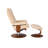 Azmeena Swivel Recliner with Ottoman - 360° Swivel, 136° Recline