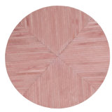 La Quinta Cowhide Striped Area Rug in Pink