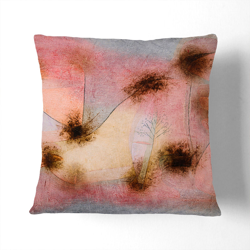 Hardy Plants Square Throw Cushion, Black, 55cm H x 55cm W x 20cm D