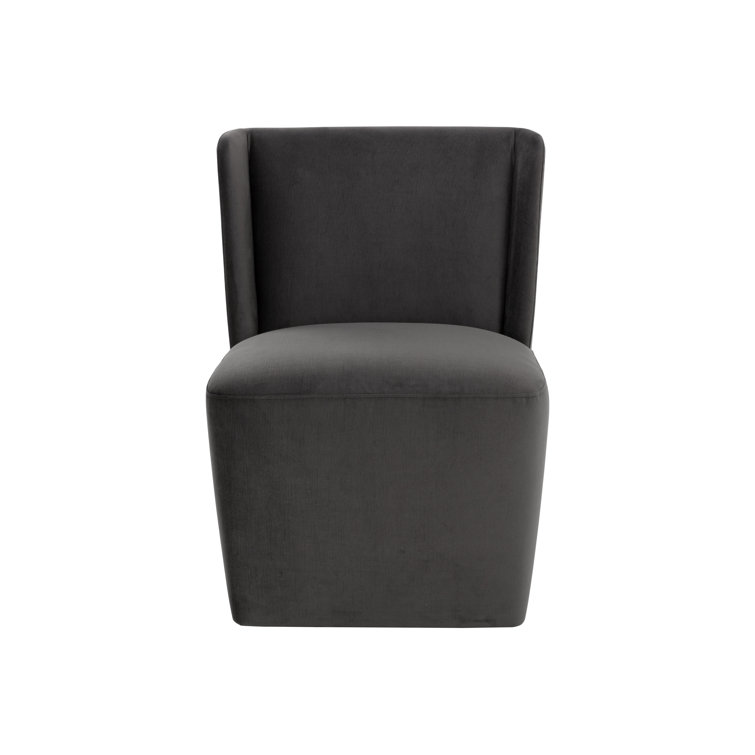 Kevyn Unfinished Fabric Wing Back Dining Chair