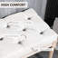Banc rembourré blanc crème de 46 po avec attrait rétro français pour un espace paisible, Allure Relaxing