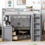 Lit mezzanine avec tiroirs, bureau et garde-robe-927013087-927013086
