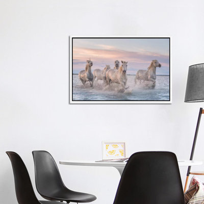 White Angels Of Camargue XXXI by Daniel Kordan - Print on Canvas