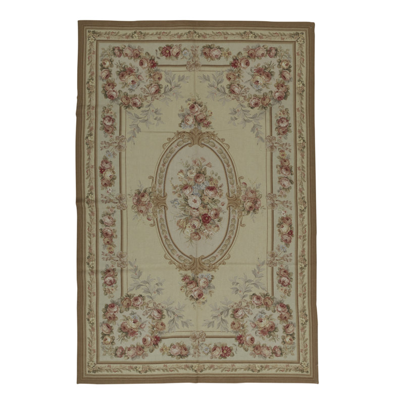 Tapis de haute qualité noué à la main, Rectangle 6 pi 1 po x 8 pi 2 po