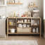 Buffet en rotin avec rangement, armoire de cuisine avec tiroir Farmhouse-18522922-31198085