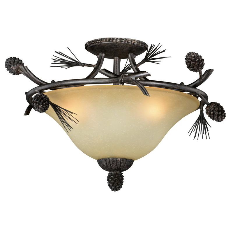 Plafonnier semi-encastré 3 lumières Stricklin
