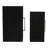 Caladendra Elegant Suede Decorative Boxes With Lid And Metal Handle - Functional Decorative Storage, Organizer, And Keepsake Box - Set Of 2, 14", Black