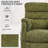34" Chenille Power Recliner Chair with Side Pockets, Stepless Remote Control, Small Space Electric Recliner, 350 lb Capacity-2064714041