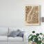 «New York City Street Map Brown» par MIchael Tompsett, reproduction d'art graphique sur toile-856300495