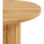 Table de bar ronde avec repose-pieds en anneau en métal pour le bar et la cuisine, table bistro en bois, grande table basse pour petits espaces (table seulement), naturel-905790480