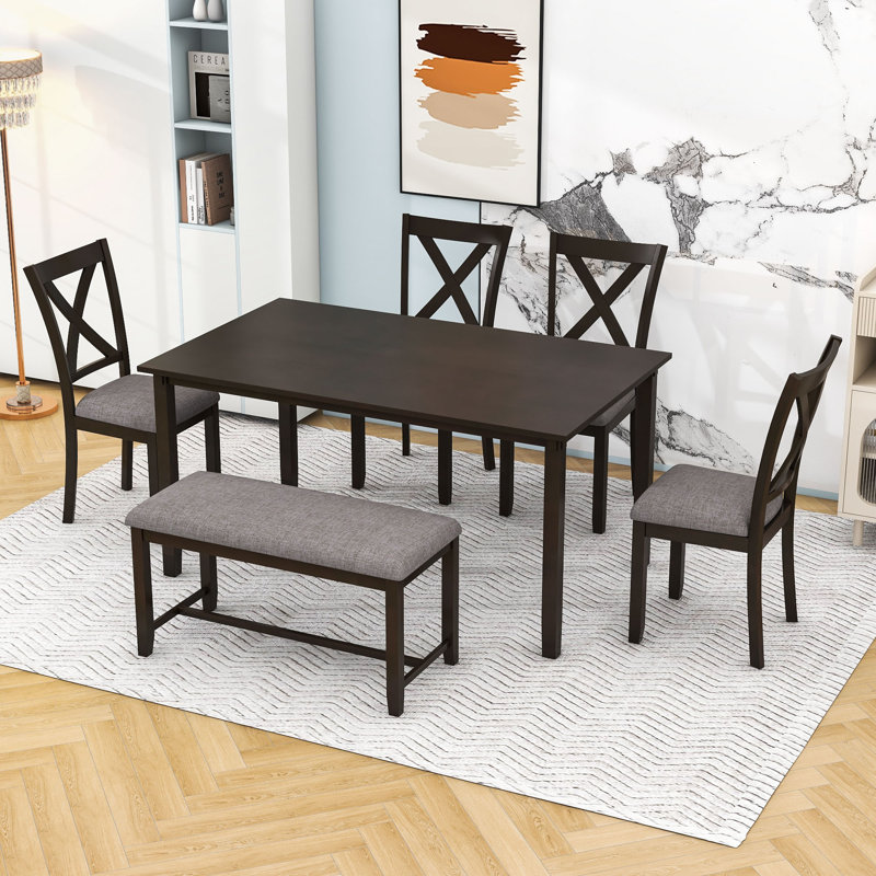 Ensemble repas pour 6 personnes Deshana, Espresso