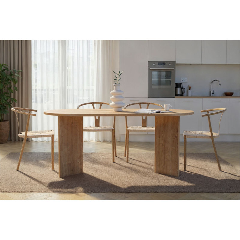 Dining Table, Oak Wood / Brown