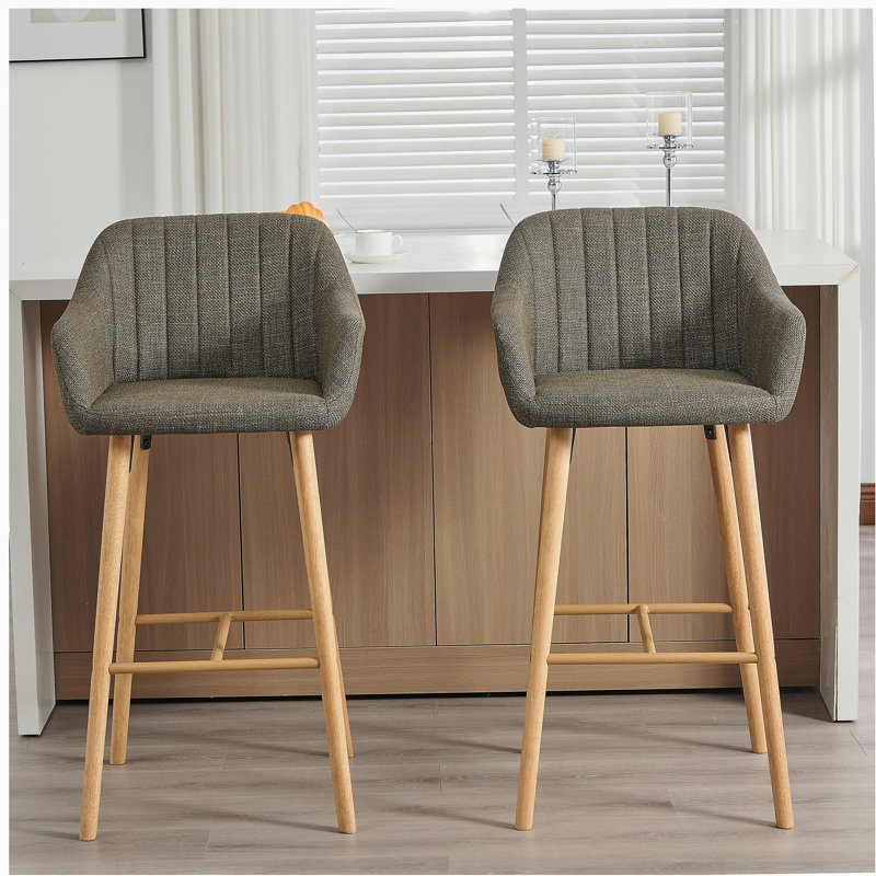 Ensemble de 2 tabourets de bar Modern, Vert