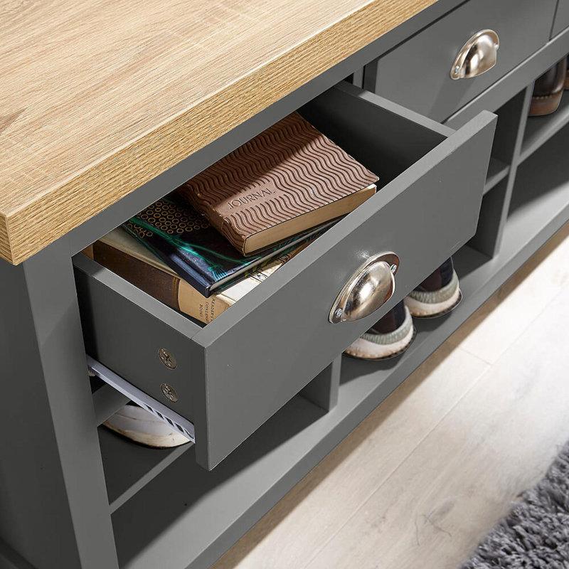 Avon Storage Bench, Grey