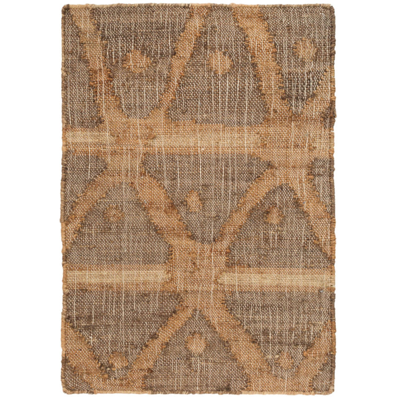 Tapis en jute tissé à la main Rumi, Rectangle 2 pi x 3 pi