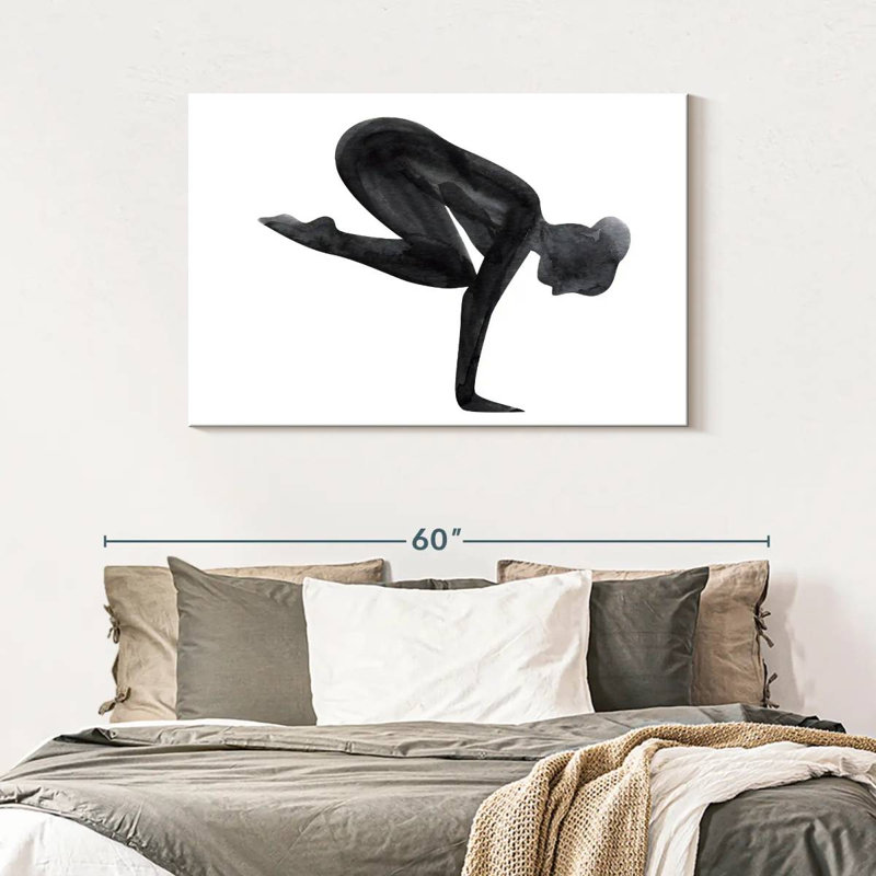 Kerrick Yoga Asana Pose, 30" H x 45" W