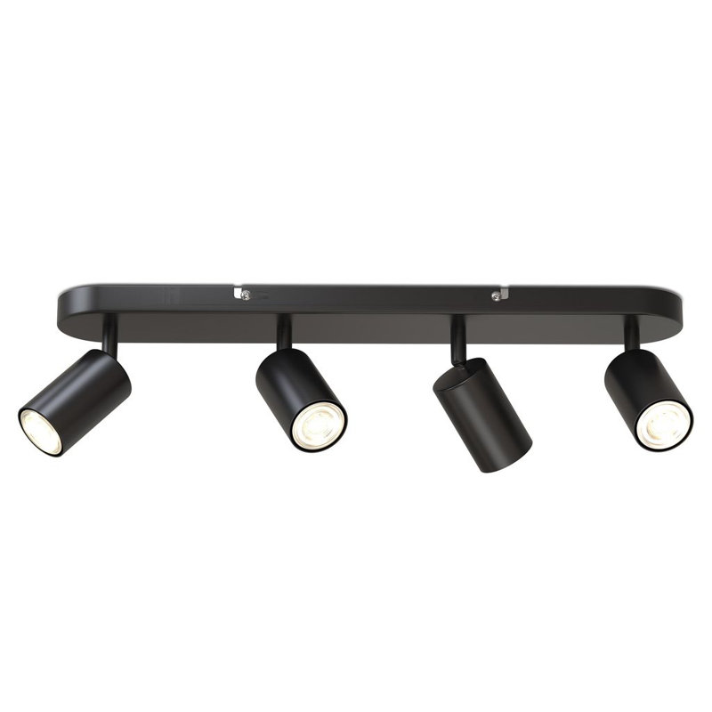 LED Spot Light Swivel Retro Black GU10 Ceiling Lamp Kitchen Hall Spot