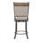 Luker 5-Piece Wood and Metal Counter Height Dining Set with Upholstered Swivel Stools