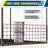4x8FT Overhead Garage Storage Rack, Heavy-Duty Adjustable Ceiling Shelving System (22"-42"H) with Side Guardrails, 700 lb Capacity