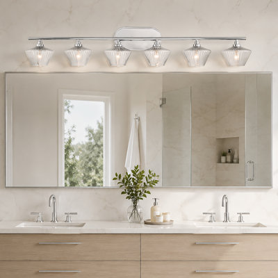Racust 6 - Light Bathroom Steel Dimmable Vanity Light