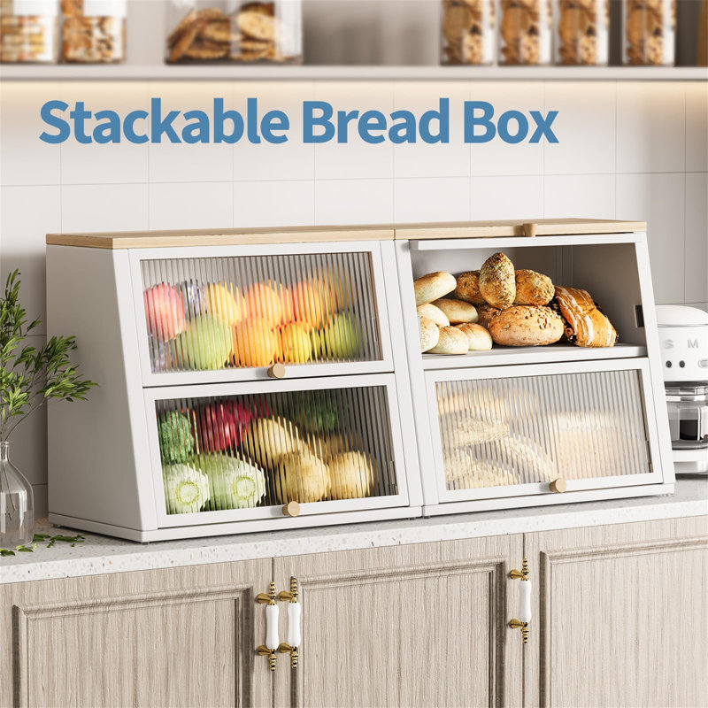 Rosaleah Food Storage Container, Brown and white