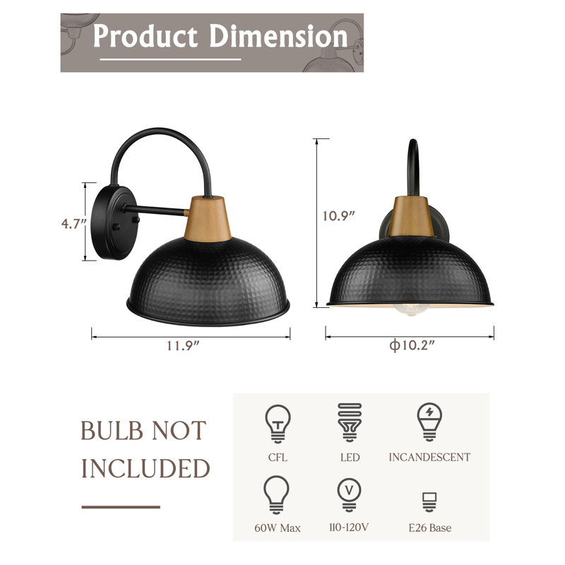 Delon Wall Light, Black