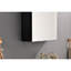 Armoire de rangement murale pour salle de bain 18 x 36 - Noir mat, aluminium, verre HD, grande capacité 18 x 36 pouces