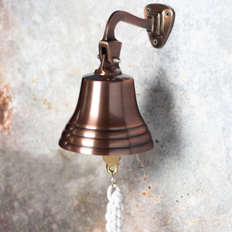 Peach Hanging Bell, 15.24cm H x 15.24cm W x 15.24cm D