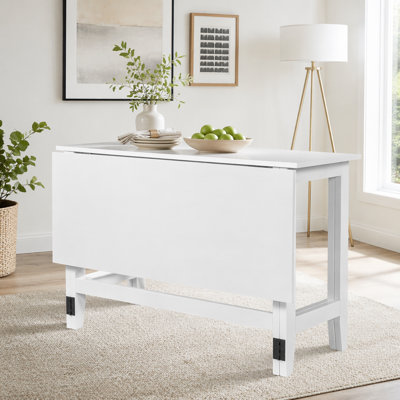 Farmhouse Wood Extendable Drop Leaf Dining Table