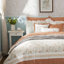 Édredon grand corail 9 pièces - tissu de coton, élégance sophistiquée et imprimé, 2 taies décoratives, 3 coussins décoratifs Euro-119106084-119106087