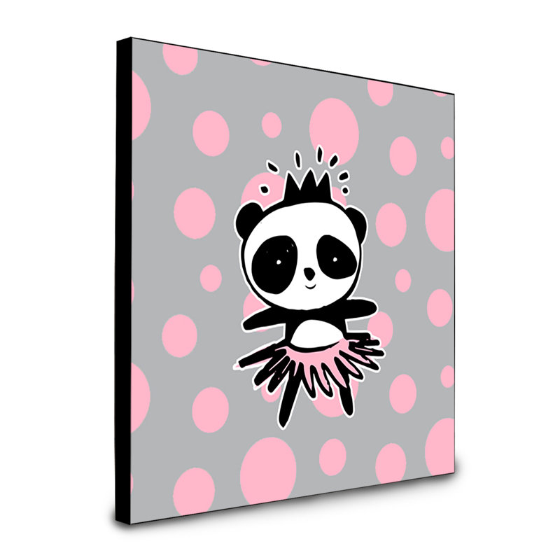 « panda bear ballerine », art encadré Bonfante
