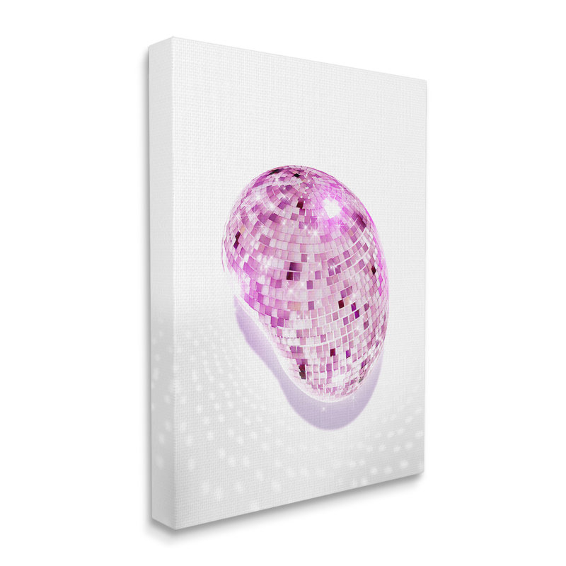 Art moderne sur toile, boule disco moderne, par Ziwei Li, H 48 po x l 36 po