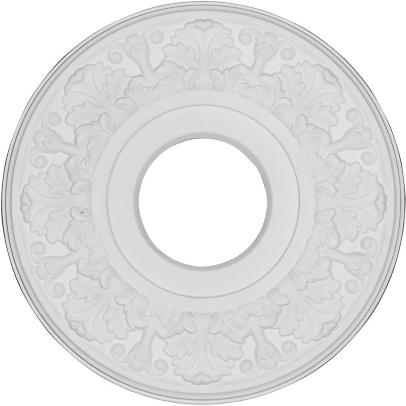 Médaillon de plafond en PVC CMPAT H 10 po x l 10 po x P 0,75 po