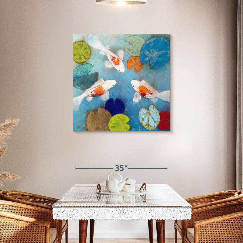 Koi Pond, 36" H x 36" W
