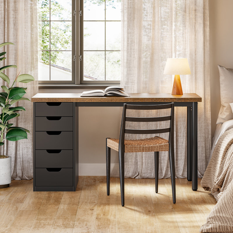 Ebern Designs 47 inches Computer Desk with 5 Drawers - Wayfair Canada