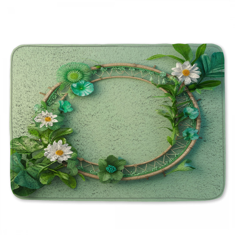 Tapis de bain Green, 34in W x 21in L