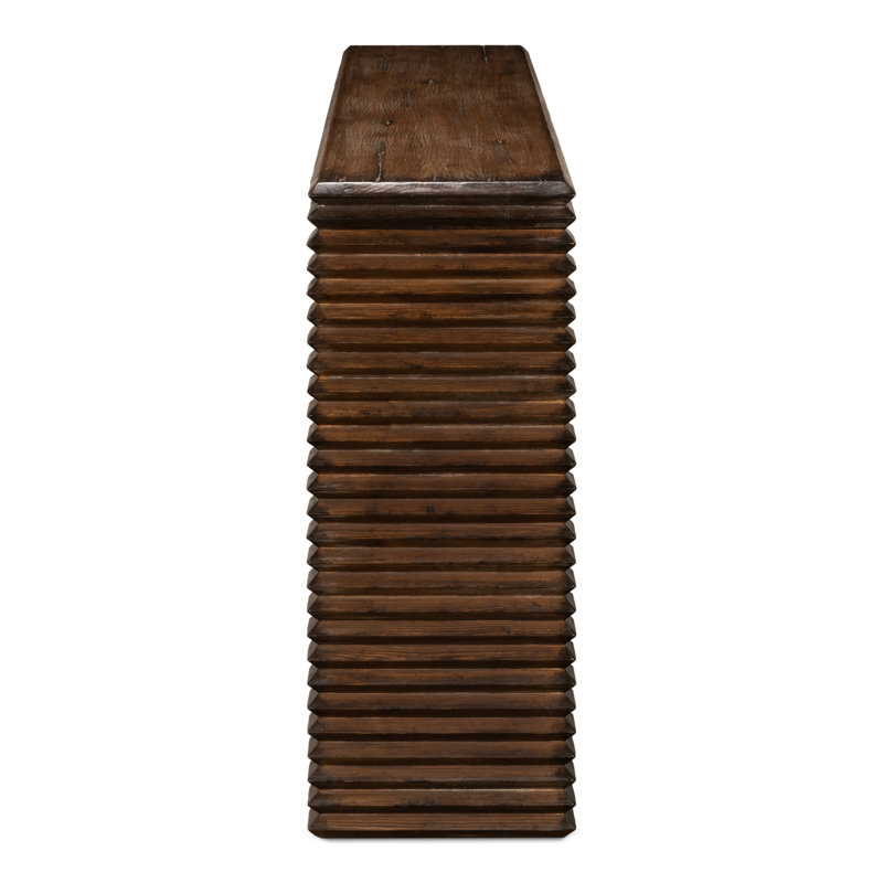 Stacked 63'' W Solid Wood Console Table