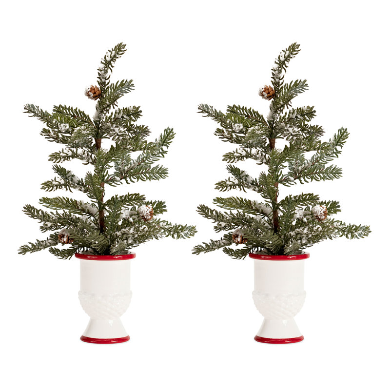 Ensemble de 2 pins artificiels en pot