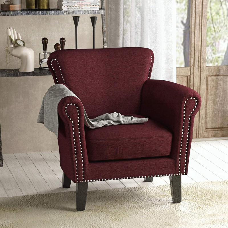 Fauteuil d'appoint contemporain rembourré, Bourgogne