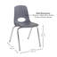 Chaise de classe empilable-128800686