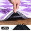 Tapis à carreaux blanc et mauve Idéal pour la décoration intérieure, les chambres de bébé, les chambres à coucher et les salons.-2030541866-2030541856