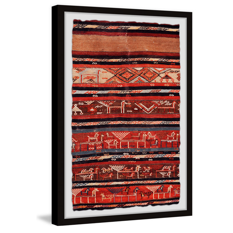 Underground Shelter - Single Picture Frame Painting, 30cm H x 20cm W x 3.81cm D